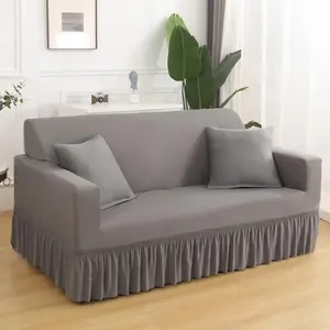 Solid Color Sofa Cover, Stretch Sofa Cover, 1 Count Modern Simple Sofa Slipcover, Dustproof Sofa Protector, Couch Sofa Protective Cover for Home Living Room Decor