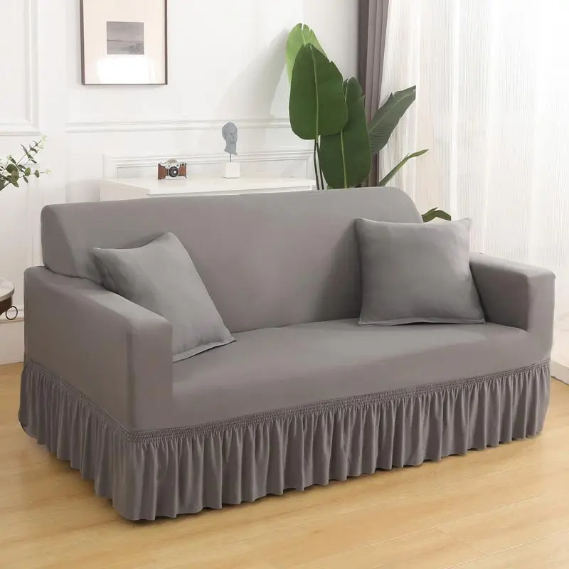 Solid Color Sofa Cover, Stretch Sofa Cover, 1 Count Modern Simple Sofa Slipcover, Dustproof Sofa Protector, Sofa Couch Covers, Couch Sofa Protective Cover for Home Living Room Decor