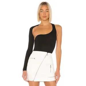 superdown Alessandra Bodysuit in Black