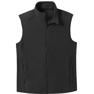 Men's Lightweight Vest Softshell Sleeveless Windproof Jacket with Zipper Pcoket Cycling Travel Hiking Running Golf