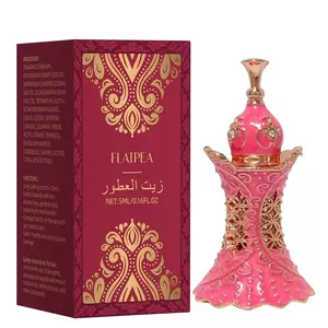 Dubai Perfume Oil for Women, Flatpea 5ML Roll-On, Strawberry & Berry Fruity Scent, Vanilla Base, Alcohol-Free, Enchanting Fragrance, Long Lasting 6-12 Hrs, Arabian Fragrance