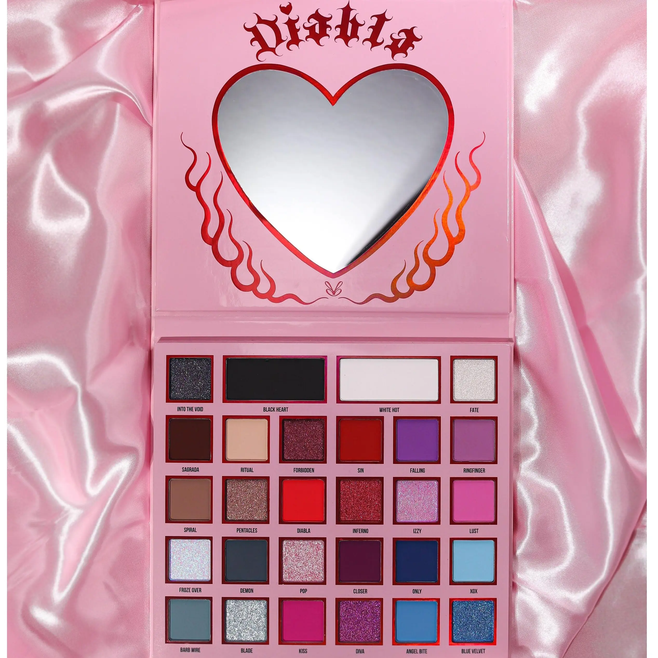 Diabla - Eye And Face Palette - 28 Highly Pigmented Shades + Magnetic Pans
