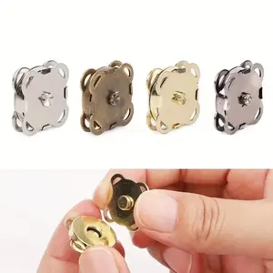10pcs Bag Magnetic Snap Button Clothes Purse Handbag Magnetic Closure Fastener Sewing Magnetic Snap Button 14mm Metal Button