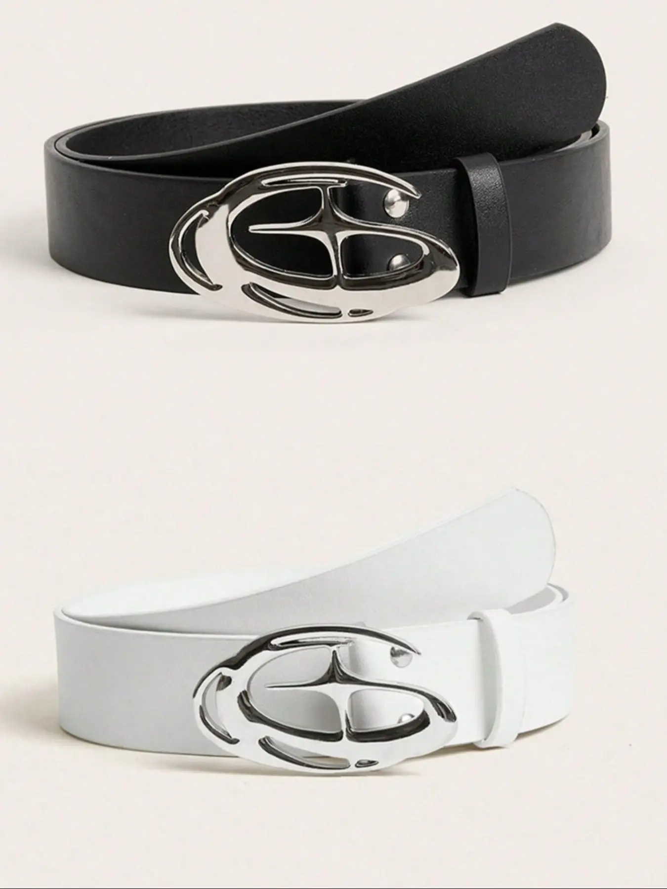 Men's Star-Pattern Metal Buckle Belt, Pu Leather Belts, Casual Style Belts, Trendy Belt, Cool Belts, Fashion Street-Style Strap for Students, Daily Commute and Nightclub Wear