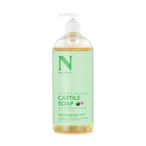 Dr. Natural Castile Liquid Soap - 32oz Scented Plant-Based Multi-Purpose Gentle Cleanser Eco-Friendly & Safe for Body Hands & Home