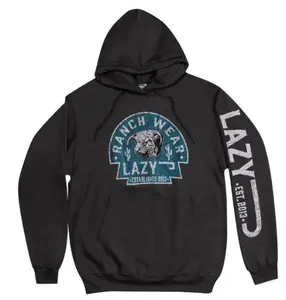 Men's Lazy J Ranch Cactus Hereford Arrowhead Logo Hoodie For Lazy J Lover Pullover Hoodie Cheap Brand Clothing, Casual Cotton, Gildan Daily Comfort For Men For Women
