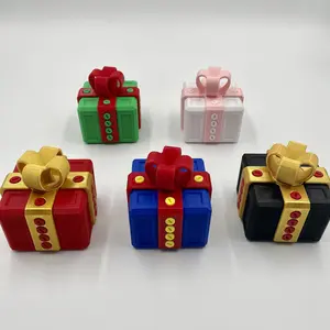 Festival Decoration Storage Box, Durable Plastic Organizer with Screws, Multiple Colors Available, Ideal for Holiday Display & Small Surprises,Funny Gifts