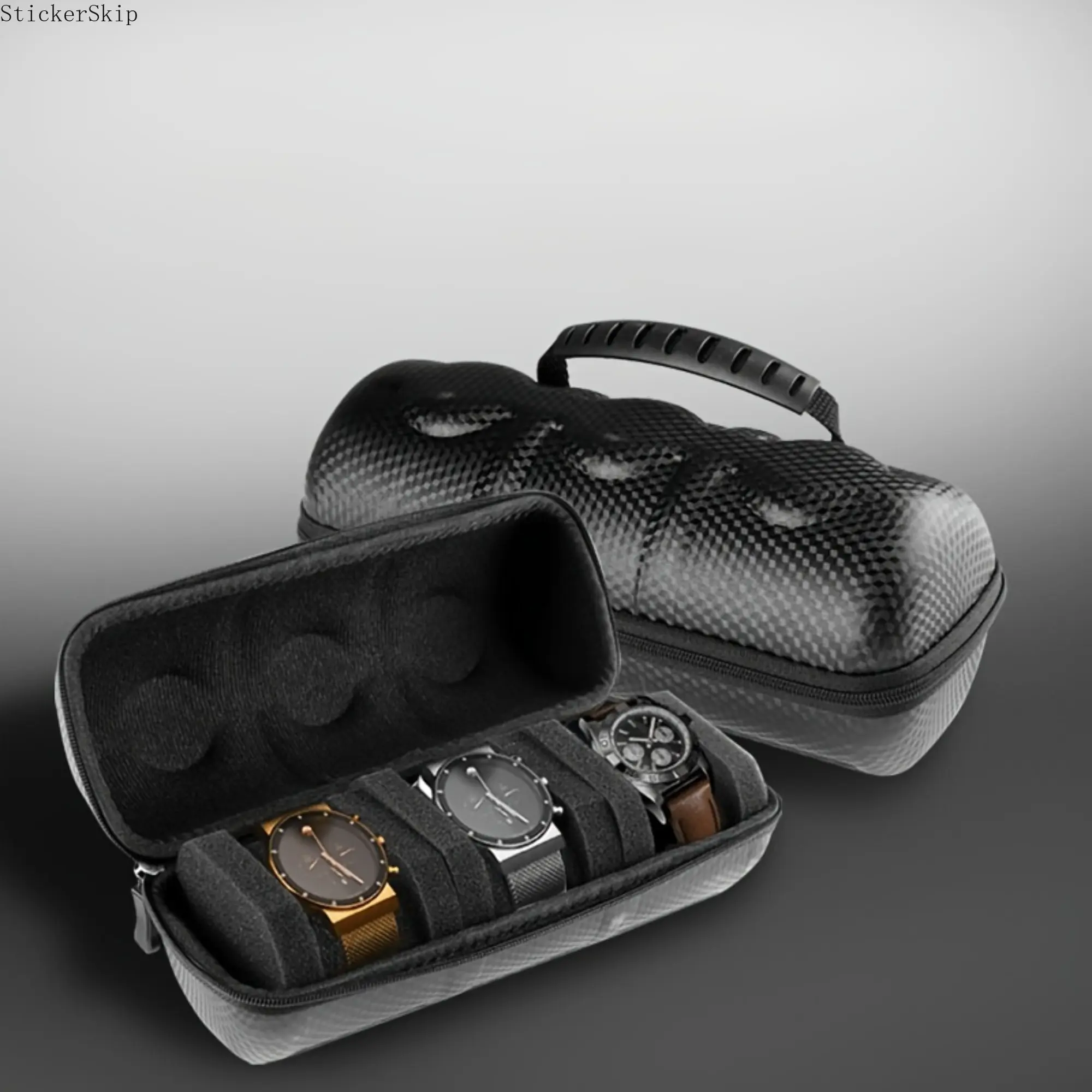 2026 New 3-Slot Portable Watch Storage Bag, Multifunctional Travel Watch Organizer Case, Durable Lightweight Protective Pouch for Home Storage and Outdoor Travel, Ideal Gift for Watch Collectors and Enthusiasts