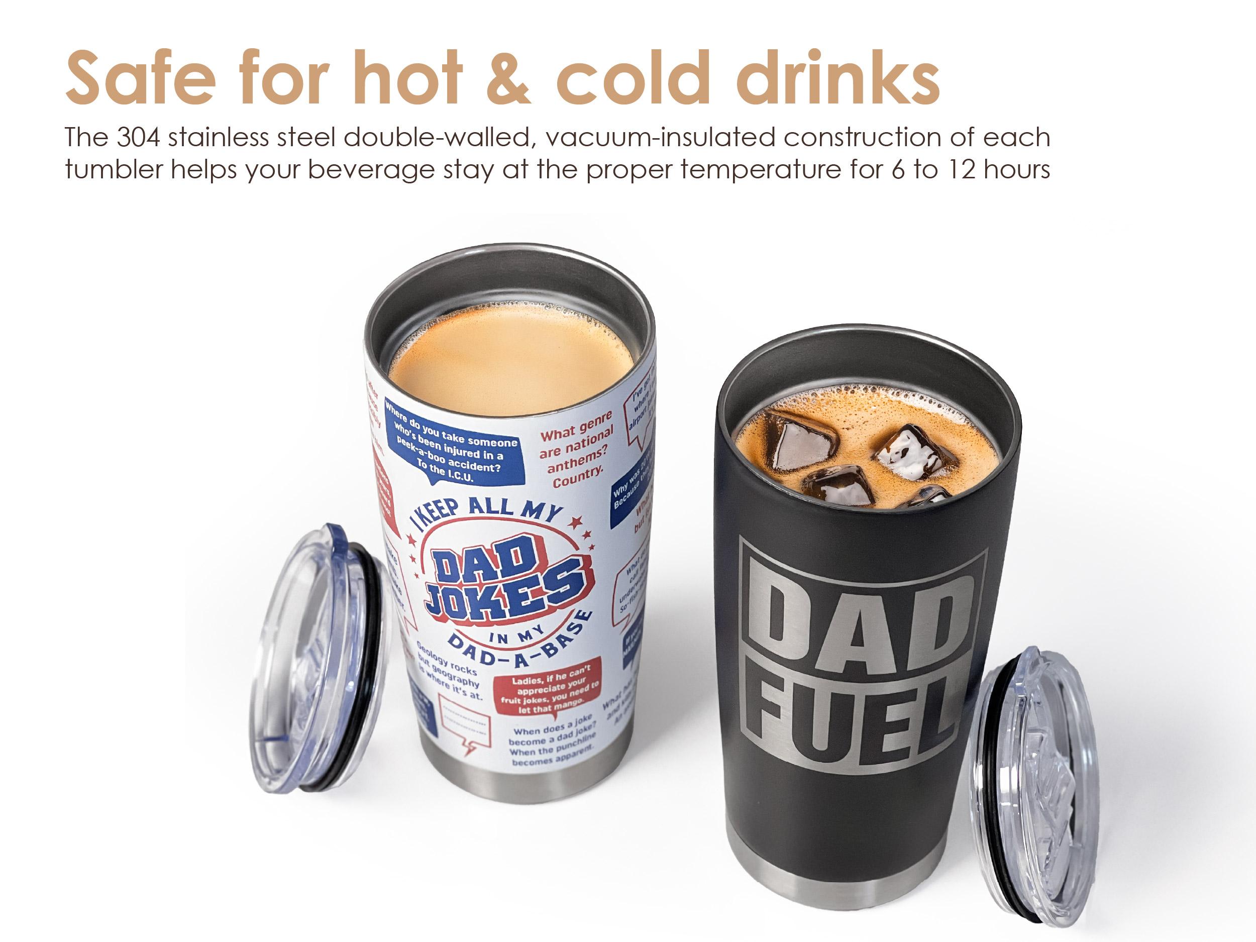 SANDJEST Dad Collection 20oz Tumbler with Lid, Stainless Steel Insulated Vacuum Cup, Double Wall Coffee Travel Mug for Birthday Men Father's Day Gift SANDJEST Dad Collection 20oz Tumbler with Lid, Stainless Steel Insulated Vacuum Cup, Double Wall Coffee Travel Mug for Birthday Men Father's Day Gift