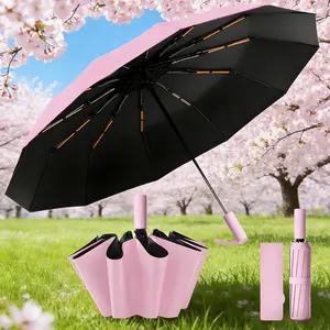 Automatic Folding Umbrella, Portable Pocket Umbrella for Rainy & Sunny Days, UV Protection Windproof Design, Wind Resistant Umbrella for Men Women