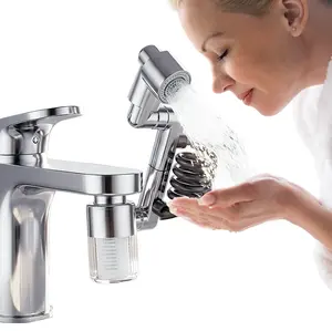 AQUPUVIR Water Filter for Sink Faucet,Faucet Water Filter NSF Certified,400 Gallon Capacity,Activated Carbon,Reduces 99% Chlorine and Odor,3-6 Month Lifespan,T4 CTO,a filter element.laminar flow faucet