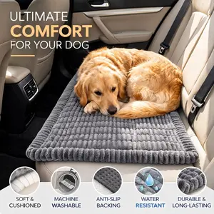 Soft Washable Non-Slip Pet Travel Mattress, Comfortable Dog Car Seat Pad, Backseat Protector, Ideal for Backseat, 1pc Pet Travel Bed, Nonslip Backseat Protector