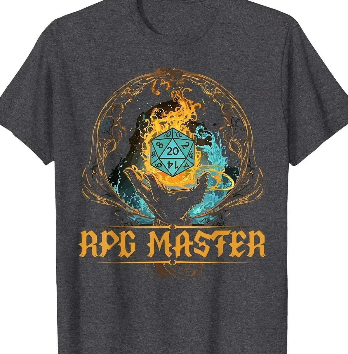 RPG Master D20 Gaming Tabletop Games Funny RPG Gamer T-Shirt WTO