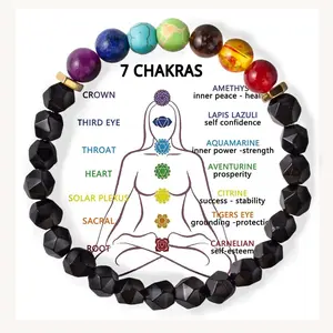 7 Chakra Healing Crystal Bracelet for Yoga & Spiritual Use