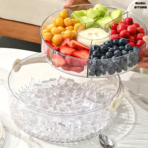 Large Capacity Sealed Storage Container, Portable Ice Bucket for Fruits, Drinks & Outdoor Use