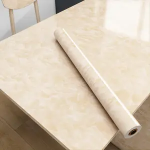 Marble Pattern Wall Sticker, 1 Count 3D Fashion Self-adhesive Waterproof Wall Sticker, Decorative Wall Paper for Home Bathroom Kitchen, Marble Pattern Wallpaper