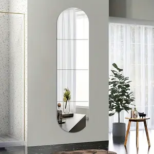 High-Definition Scratch-Resistant Acrylic Full-Length Mirror, Self-Adhesive HD Shatterproof Mirror, Wall-Mounted Sticker Mirror, 47.24/31.4inch