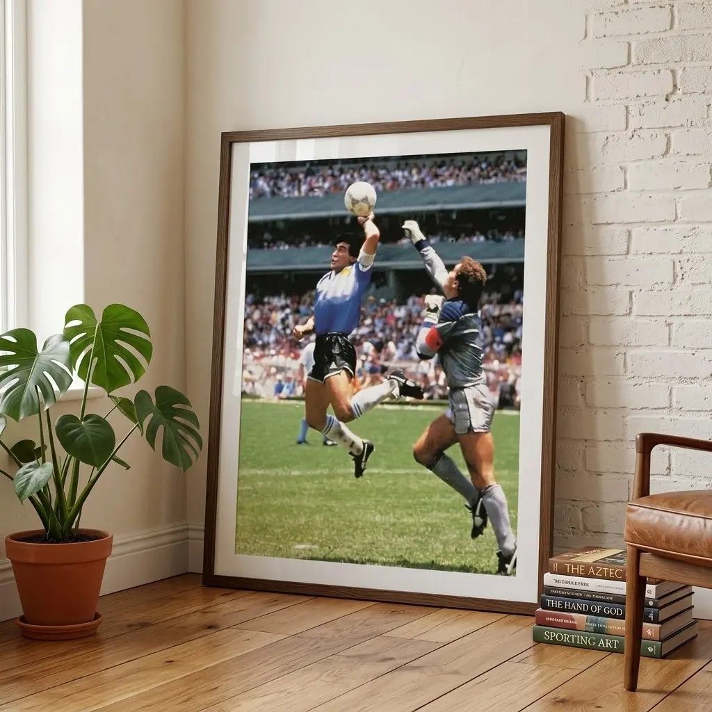 DIEGO MARADONA HAND OF GOD GOAL LEGEND POSTER, No Frame #4