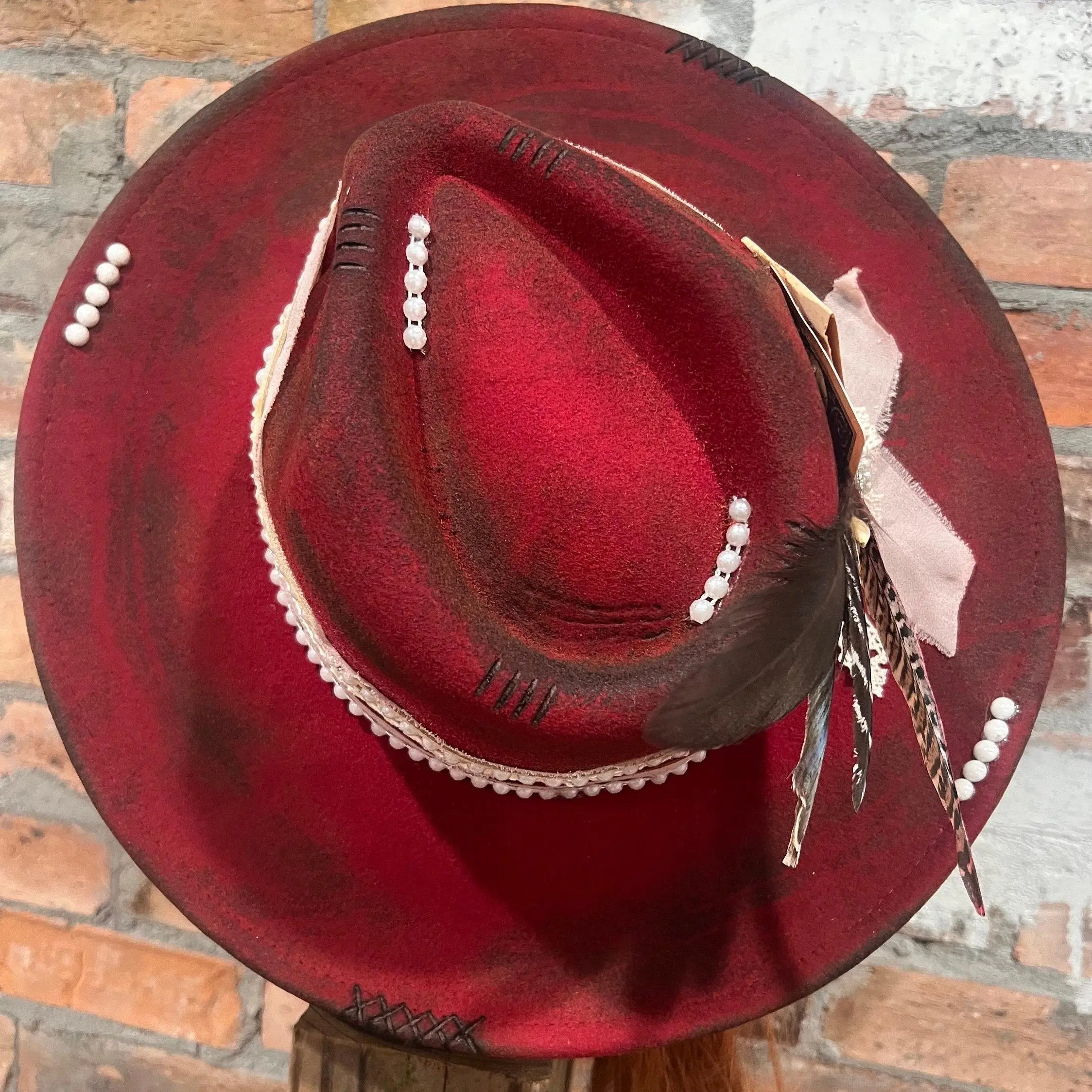 Nashville Star Custom Burned Hat.