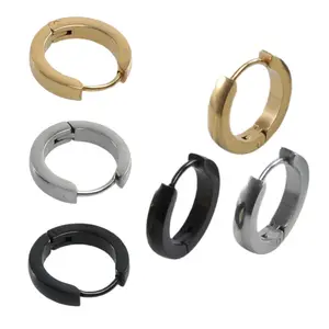 3 Pairs Hypoallergenic Small Hoop Earrings for Men Women,Surgical Stainless Steel Hoop Earrings for Sensitive Ears,Mens Hoop Huggie Earrings,Ear Piercing Jewelry Set,New Year Gifts,Hand Tools Kits ﻿