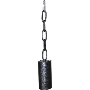A&E Cage AE002 Black Medium Metal Pipe Bell On A Chain