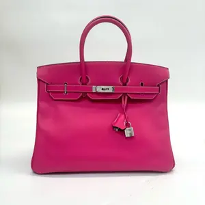 Pre-owned HERMÈS Birkin 35 Epsom Leather Handbag Candy Pink 35cm With Lock & Keys N23375372