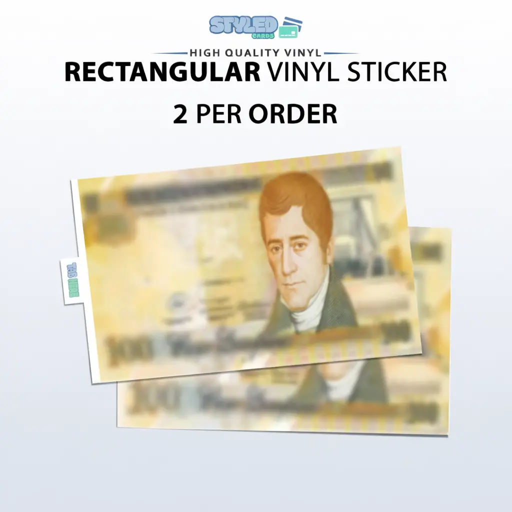 100 LEMPIRAS rectangular vinyl stickers 100 LEMPIRAS rectangular vinyl stickers