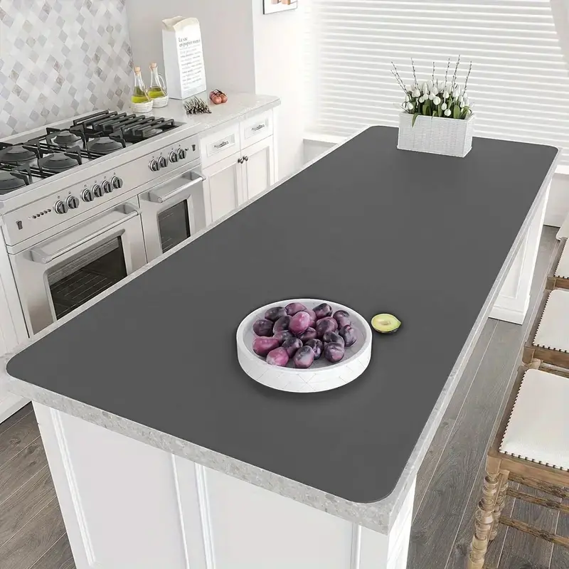 Large Kitchen Appliances Countertop Silicone Mat, Anti-slip Heat Resistant Mat, Desk Protective Silicone Mat, Handmade Countertop Silicone Mat, Reusable Silicone Mat