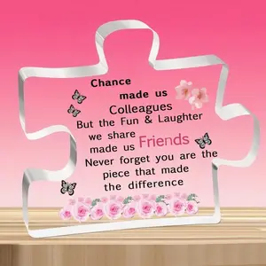 Leaving Gifts for Colleagues Women Her Leaving Presents for Colleagues Friend Nurses Teacher Acrylic Plaque Sign Leaving Gifts Retirement Gifts for Women - Acrylic Puzzle Plaque