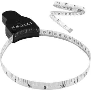 2PCS Retractable 60inch (150cm) Body Measuring Tape, Accurate for Body Measurement, Weight Loss, Fitness, Tailor, Sewing, Handcrafts and Clothes