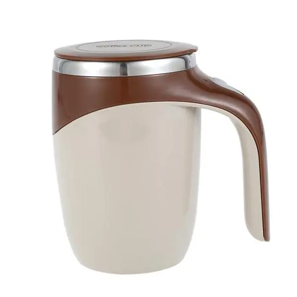 Self Stirring Mug, Self Stirring Coffee Mug 400ml Electric Stainless Steel Automatic Self Mixing Spinning Mixer Cup for Home Office Travel