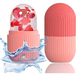 Ice Cube Roller Massager Silicone Mold for Face Eyes and Neck Skin Care