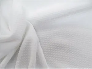 Bullet Textured Liverpool Fabric 4 way Stretch White S10