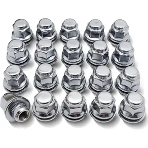 20PCS M12x1.5 Lug Nuts - 13/16" 21mm Hex - Chrome Factory Style Wheel Nut for Lexus ES350 RX350 IS300 CT200h HS250h GS450h GS450, Toyota Camry Corolla Avalon Highlander Prius Sienna 611-211 611-117