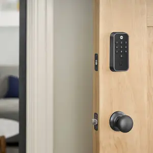 Master Lock Yale Electronic Keypad Deadbolt in Black Suede Finish