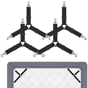 4-Piece Set Bed Sheet Clip Fasteners, No Heavy Lifting Required