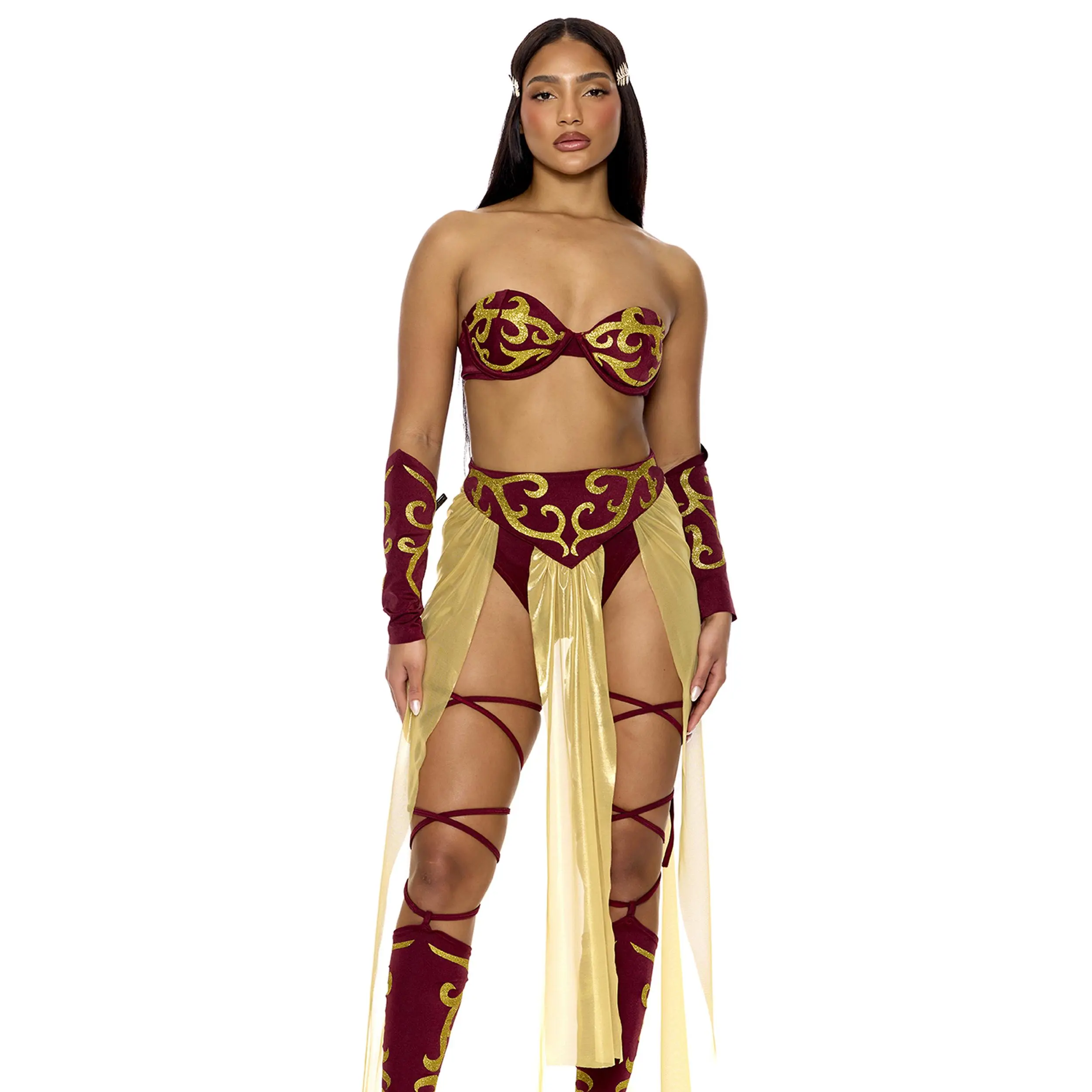 Forplay Women's Halloween Roman Empire 6-Piece Women's Gladiator Costume