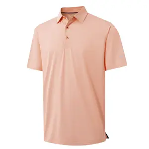 MAELREG Men’s Lightweight Golf Polo – Quick-Dry Athletic Style Shirt with Honeycomb Jacquard Texture Shortsleeve Menswear