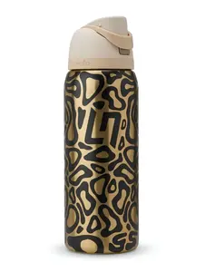 Owala FreeSip [Calando] 32 oz Stainless Steel Insulated Water Bottle—featuring a stylish, leak-proof dual-sip lid and straw—is designed for cold beverages and includes a convenient carry loop for easy portability.