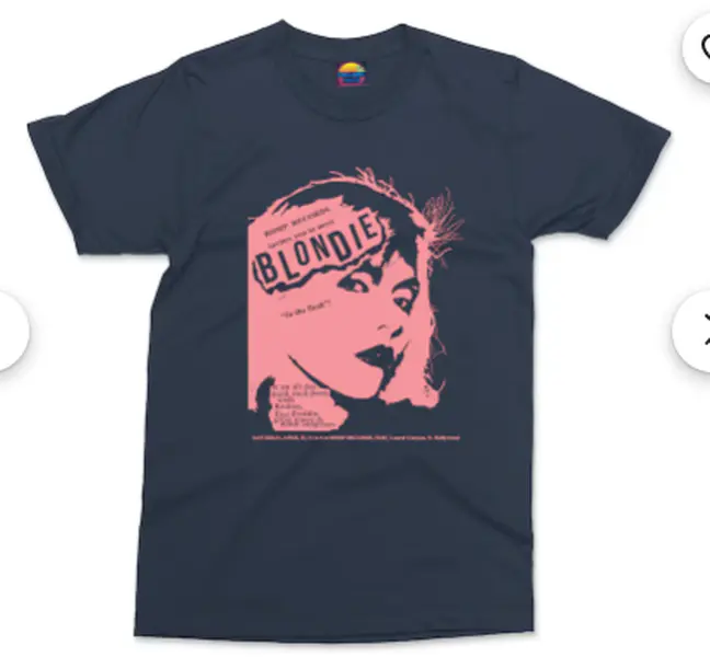 "Blondie Vintage T-Shirt: Women's Classic Rock Fashion Tee, Retro Rock Band Top Featuring the Blonde Singer, Ideal Gift for Ladies"