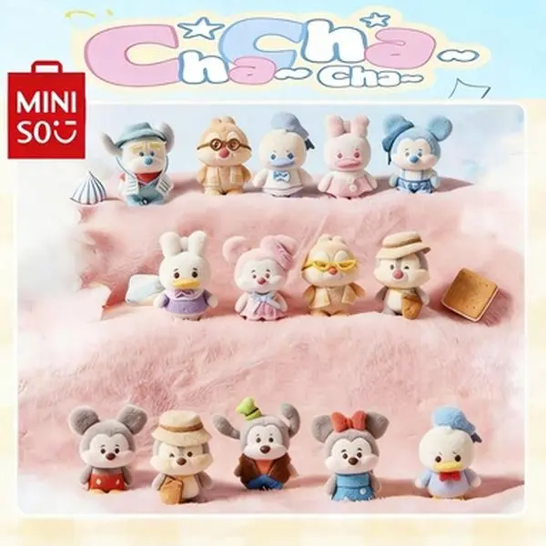 MINISO Disney Mickey Family Cha Cha Series Blind Box Charm - Soft Plush Keychain Bag Accessory For Women, Collectible Gift, Holiday & Holiday Haul#Summervibes, Back To School