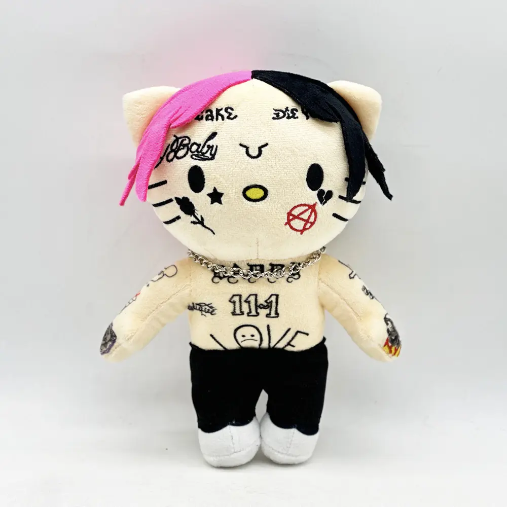 Lil Peep Character Plush Stuffed Toy, Rapper Singer Themed Doll for Kids, Cute Christmas Gift, Character Plush Stuffed Toys