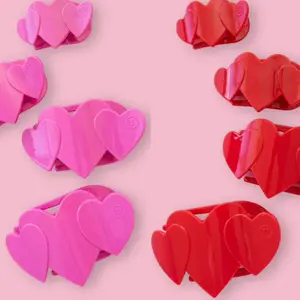 TELETIES Heart to Heart LARGE Hair Clip