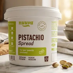 Pistachio Cream Spread for Dubai Chocolate Bars | Smooth Rich Pistachio Filling for Cakes, Cookies, Pastries & Desserts | Perfect for Viral Recipes | Gluten-Free | No High Fructose Corn Syrup | Kosher Certified