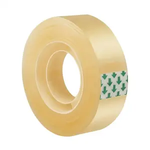 5 Rolls Transparent Packaging Tape, High Adhesive Strength, Strong Adhesive, Durable Tear-Resistant, Core Edge, Center Cut Line, Multi-Purpose