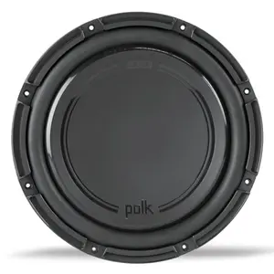 Polk Audio DB1242 DVC - DB+ Series Shallow 12 Inch Subwoofer, Marine and Car Audio Subwoofers, 26Hz-200Hz Frequency Response, Dual 4-Ohm Voice Coils & Polypropylene Woofer Cone