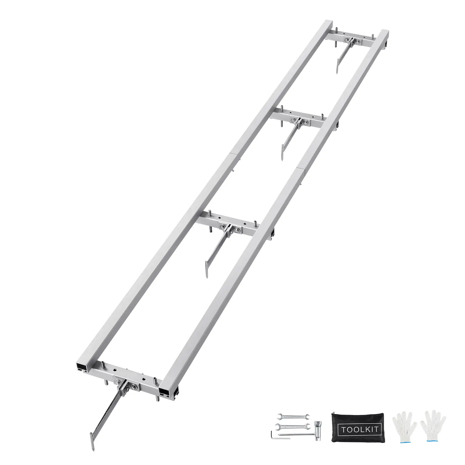 【Summerfinds】VEVOR Rail Mill Guide System 9 ft Milling Guide4 Crossbar Kits Chainsaw Mill Rail GuideAluminum Adjustable Saw Mill Rail System Work with Chainsaw Mills for Builders and Woodworkers