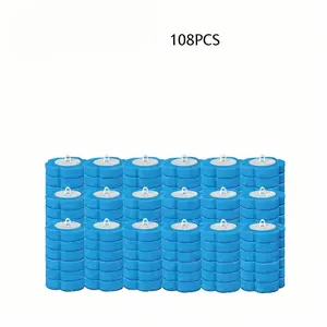 Disposable Toilet Brush Head, (Handles Not Included) 1 Set 360-Degree Rotatable Toilet Cleaning Brush Head with Cleaning Liquid, Bathroom Cleaning Tool, Toilet Bowl Cleaners