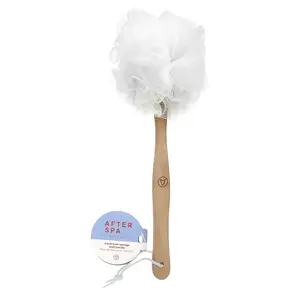 AfterSpa Mesh Bath Sponge with Handle, 1 Sponge
