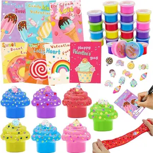 28 Pack Butter Slime for Easter Basket Stuffers,Easter Eggs Fillers Stress Relief Fidget Slime Toy,Classroom Exchange Prizes,Valentines Party Favors for Boys Girls